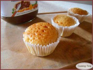 Recette Muffins au lait de coco et pâte à tartiner
