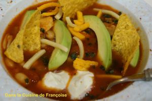 Recette Soupe Mexicaine au Poulet ou comment des Nachos se sont transformés en Soupe