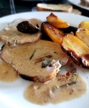 Recette Rôti de porc aux figues sauce crémée au Pineau des Charentes