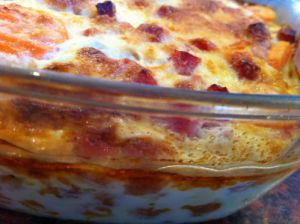 Recette Gratin de carottes au jambon