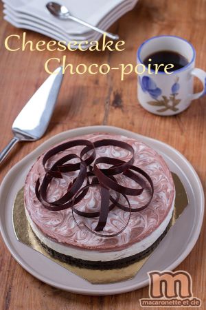 Recette Cheesecake choco-poire