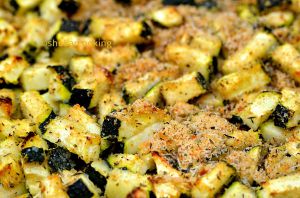 Recette Courgettes sablées au parmesan