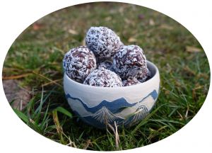 Recette Energy balls aux dattes, noix de coco & cacao