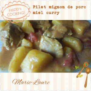 Recette Filet mignon de porc miel curry