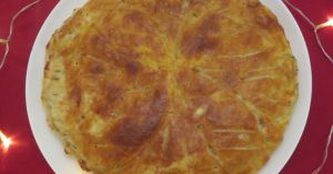 Recette Galette des rois à la crème d'amande, aux pommes et aux cranberries