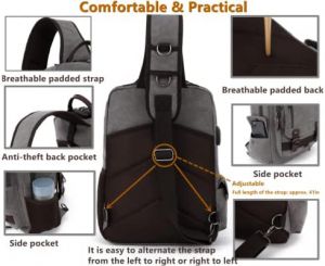 Recette Ultimate Review: Leaper Men Messenger Bag with USB & Lock