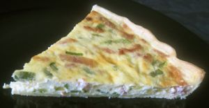 Recette Quiche aux lardons et aux courgettes