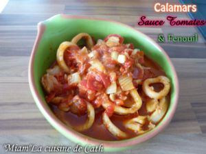 Recette Calamars sauce tomates et Fenouil