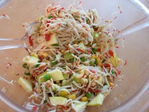 Recette Salade asiatique avocat-surimi