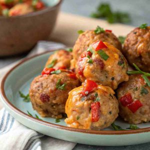 Recette Rotel Cream Cheese Beef Sausage Balls – Spicy Party Appetizer