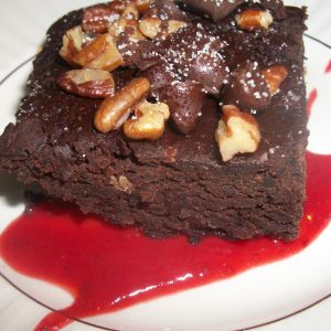 Recette Brownies aux haricots noirs et pacanes