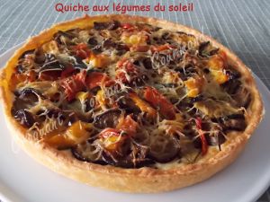 Recette Quiche aux légumes du soleil