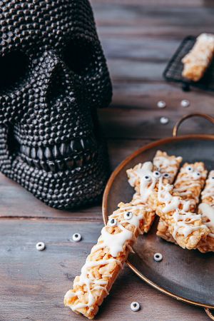 Recette Momies au riz soufflé et chocolat blanc