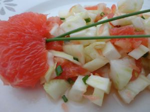Recette Salade de fenouil au pamplemousse rose