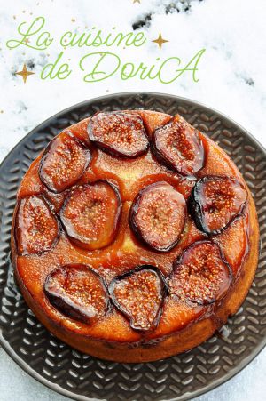 Recette Gâteau renversé aux figues caramélisées