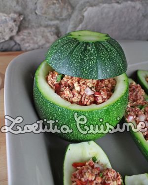 Recette Courgettes farcies aux flocons d’avoine {Véganes et sans gluten}