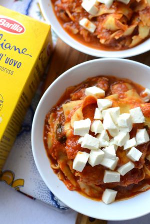 Recette Lasagne à la casserole #végétarien