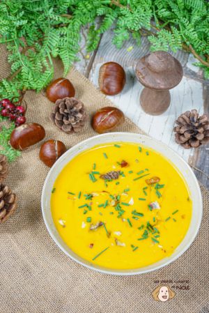 Recette Soupe de potiron aux châtaignes
