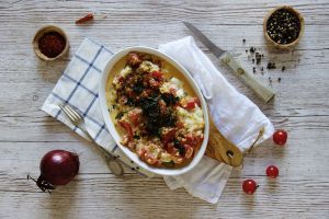 Recette Spécialité de Colombie : papas chorreadas, pommes de terre à la crème et aux tomates