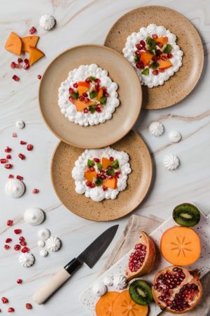 Recette Pavlova végane aux fruits d’hiver { dessert de Noël }