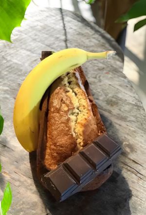 Recette Cake aux bananes et chocolat