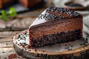 Recette Cake au chocolat et au sésame noir