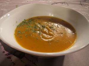 Recette Soupe courge butternut et coriandre