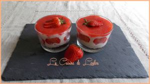 Recette Verrines fraisier au yaourt
