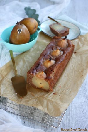 Recette Cake crème de marrons-poire Angélys {recette} #aplv #vegetarien #vegan #sansoeufs #sanslactose