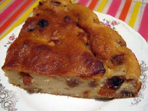 Recette Gâteau de pain aux pommes( où pudding de pain)