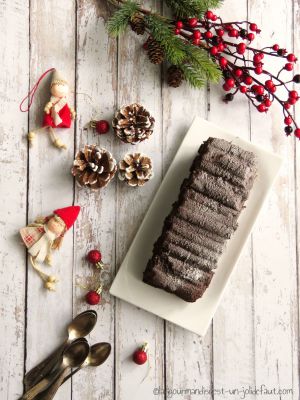 Recette Bûche chocolat marron