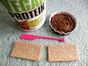 Recette Tartinade végane hyperprotéinée brownie chocolat à 75 kcal (diététique, sans gluten ni sucre ni beurre ni lait, riche en fibres)