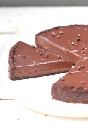 Recette Tarte cookies au chocolat (vegan, sans sucre)