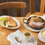 Recette Escalope de lieu noir panée et porc fumé avec choucroute