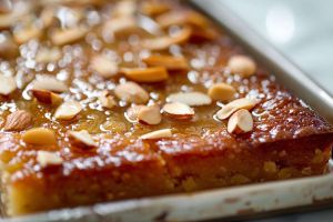 Recette Découvrez le Basboussa, un gâteau facile à faire à base de semoule et de fleur d’oranger