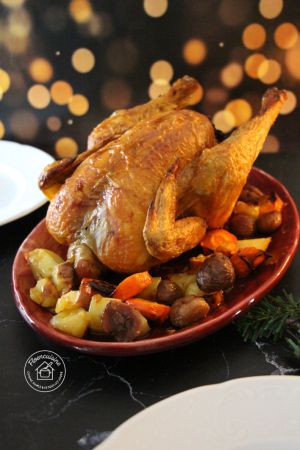 Recette Poulet Farci aux Marrons — Un Plat de Noël Gourmand et Pas Cher