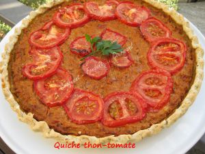 Recette Quiche thon-tomate