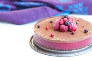 Recette Entremet fruits rouges & chocolat vegan et sans gluten