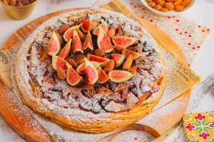 Recette Tarte fine figues amandes de Jeffrey Cagnes