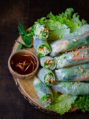 Recette Rouleaux de printemps à la choucroute crue