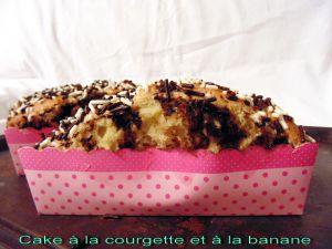 Recette Cake à la courgette et à la banane
