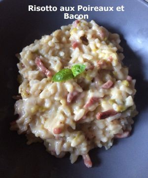 Recette Risotto aux Poireaux et Bacon