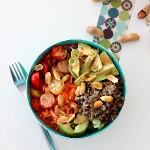 Recette Veggie Bowl Lentilles - Avocat