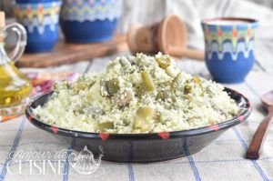 Recette Couscous aux fèves et huile d’olive-aghmoudh