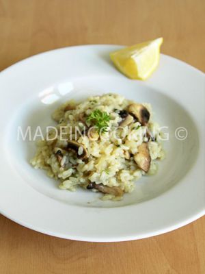 Recette Risotto au citron et champignons