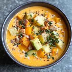 Recette Créez une explosion de saveurs avec cette délicieuse soupe à la citrouille maison