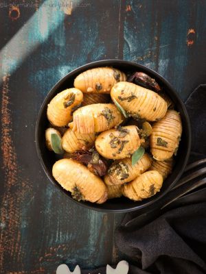 Recette Grenailles hasselback à la sauge et au parmesan