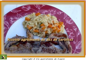 Recette Risotto agrémenté de dés de carottes