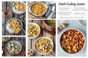 Recette Batch cooking hiver - 5 repas pour 4 personnes