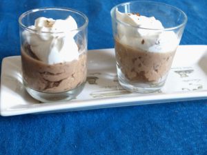 Recette Verrines de purée  de marrons et chantilly aux morilles séchées